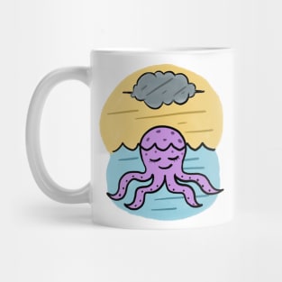 Octopus get sunbath Mug